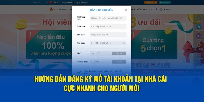 Hướng dẫn cách đăng ký tài khoản Kubet cho người chơi